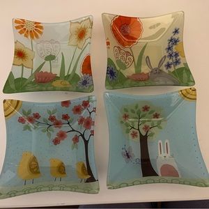 Set of 4 Prima spring square bowls